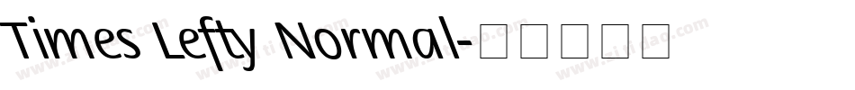 Times Lefty Normal字体转换